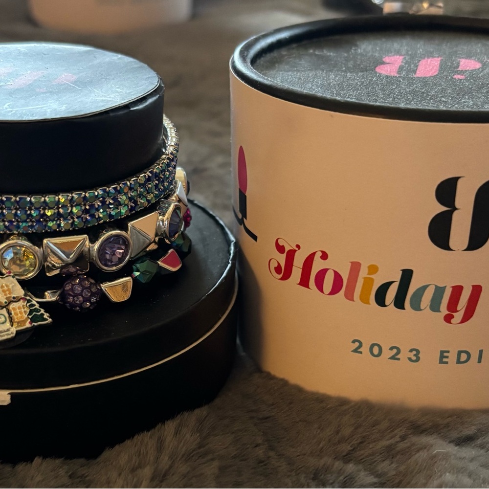 Elegant Multicolor Charm Bracelet Set